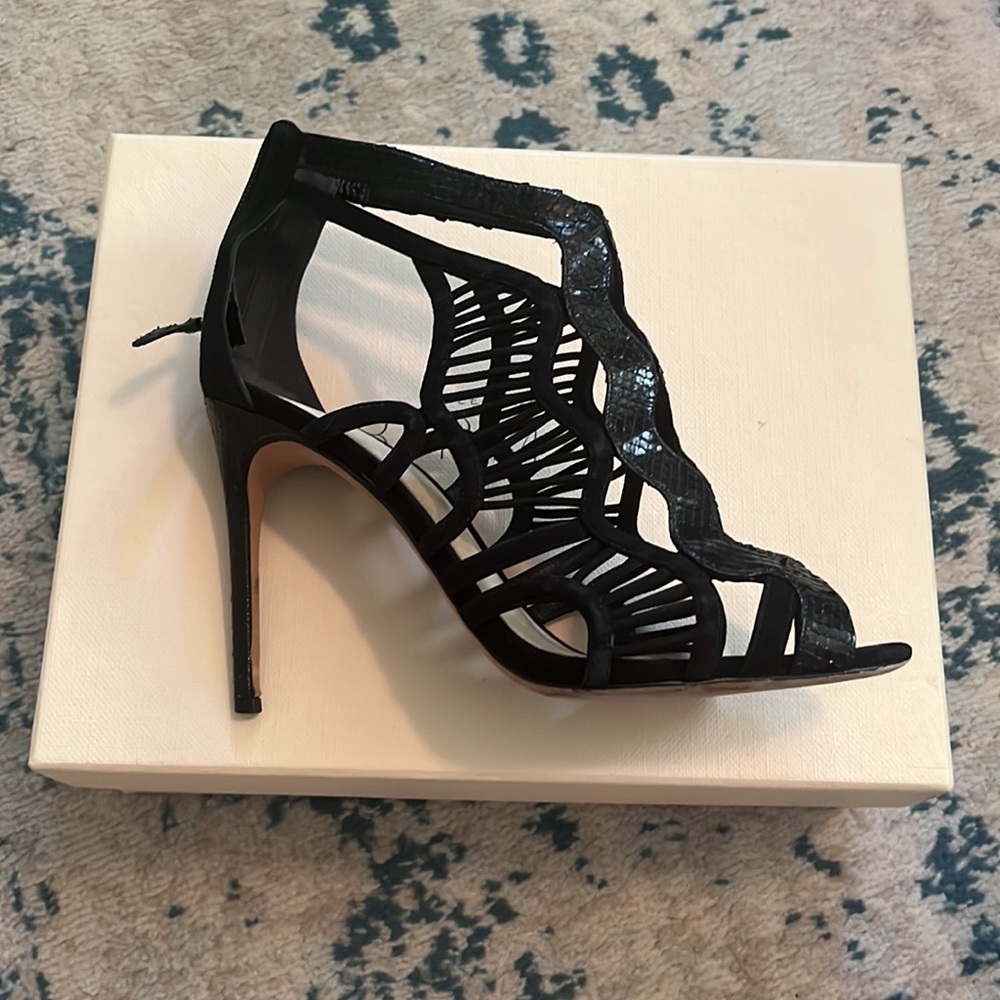 Stunning Black Python Alexandre Birman Stilettos … - image 2